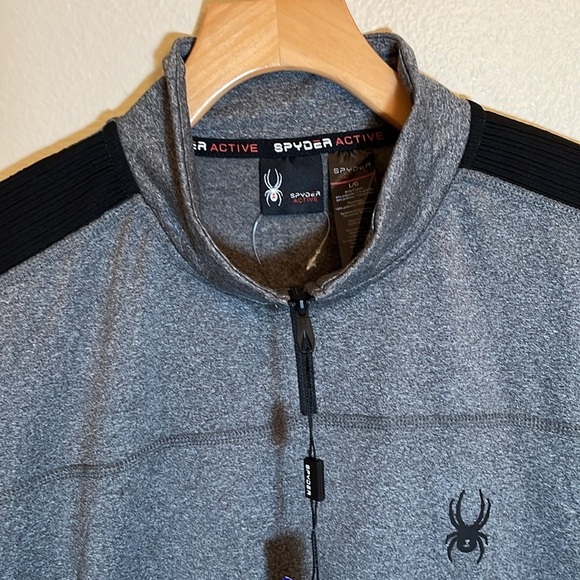 NWT Spyder Grey Activewear Pullover Sweatshirt - Picture 2 of 9